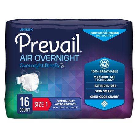 PREVAIL Incontinence Brief Breathable, Overnight, PK 96 NGX-012